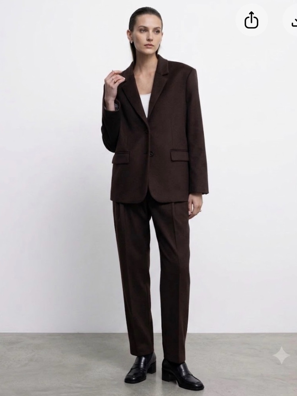 CELINE Vintage Structured Wool Blend Blazer Size 38 US6